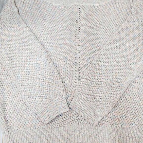 SOHO NY Rainbow Metallic Boatneck Knit Sweater Size S - Picture 6 of 7